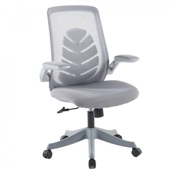 Крісло офісне поворотне INTARSIO GLORY Сірий/Сірий каркас